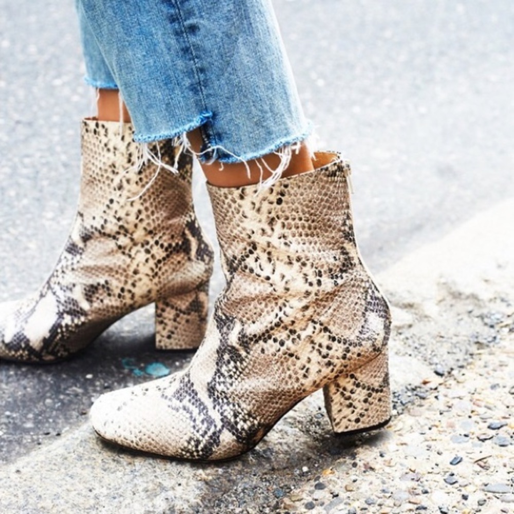 Free People Snake Booties